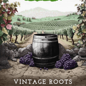 bottle of Vintage Roots wine