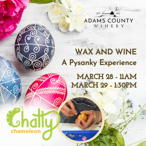 decorated easter eggs with times of the workshop